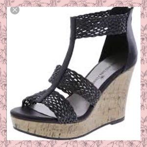 Montego Bay Club black wedge size 8